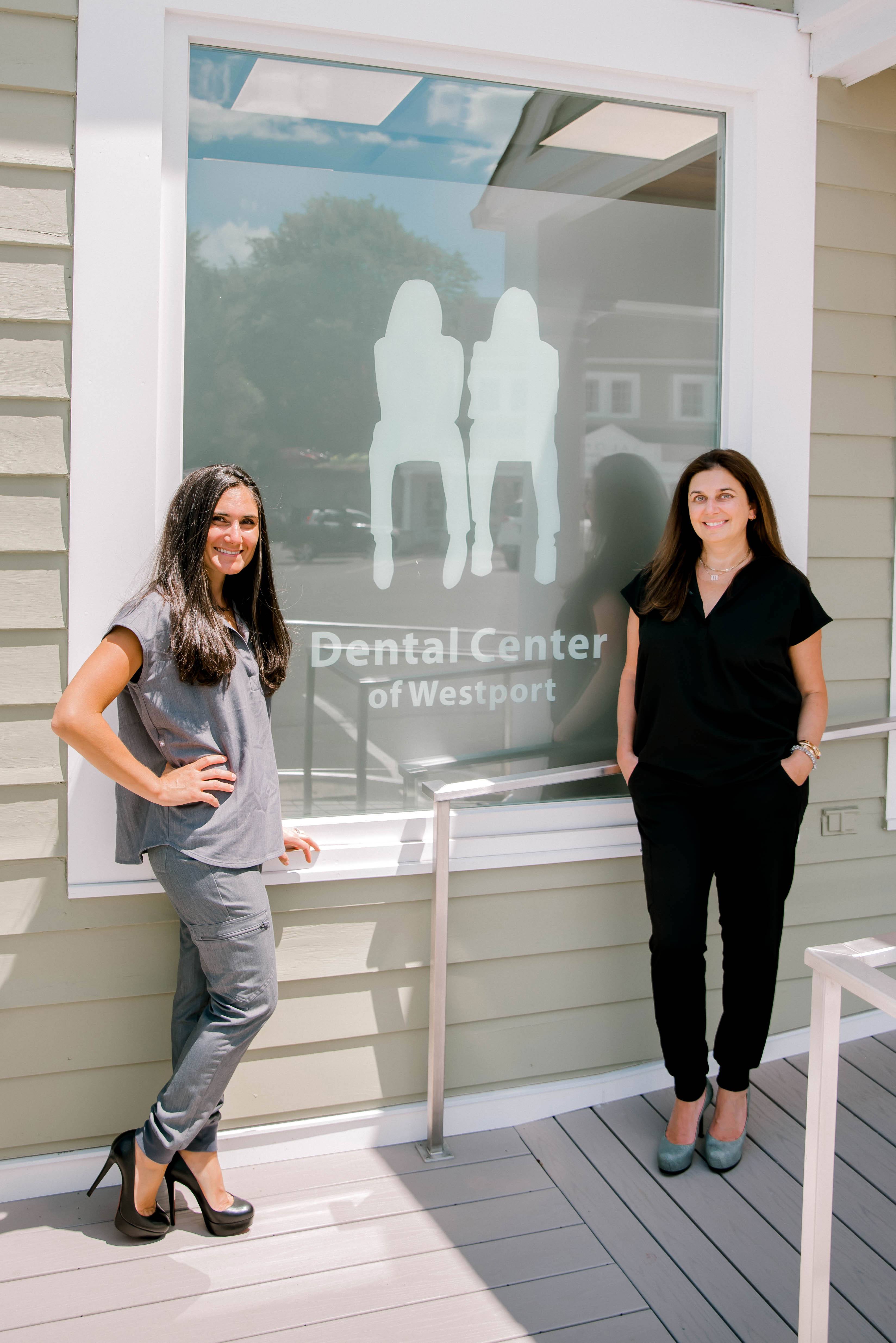 doctors outside of dental window