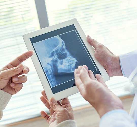 x-ray on tablet